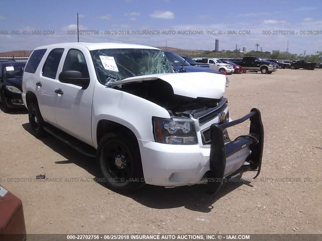 1GNLC2E02ER164465 - 2014 CHEVROLET TAHOE POLICE WHITE photo 1