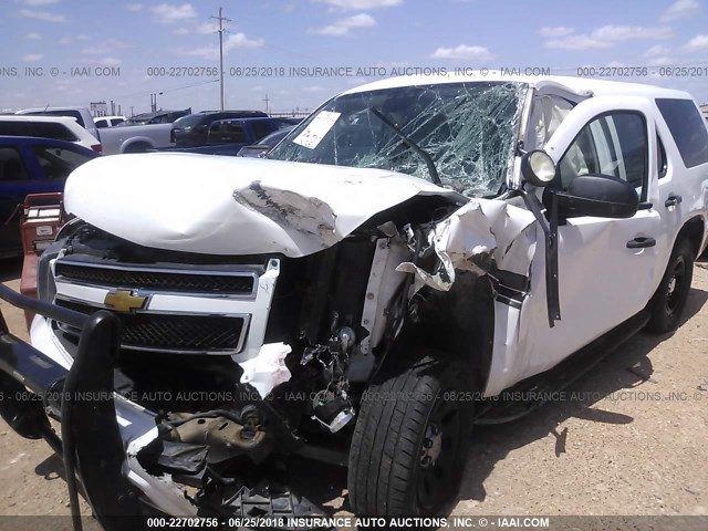 1GNLC2E02ER164465 - 2014 CHEVROLET TAHOE POLICE WHITE photo 6