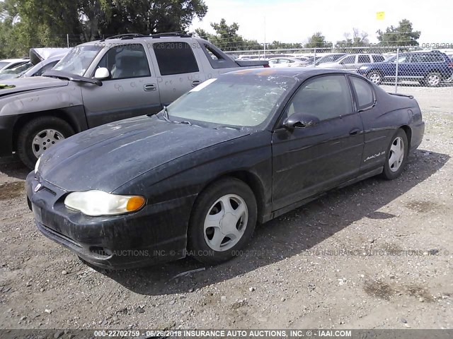 2G1WX15K829199239 - 2002 CHEVROLET MONTE CARLO SS 黑色 照片 2