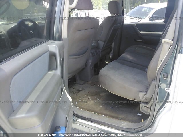 1N6AA07A65N515706 - 2005 NISSAN TITAN XE/SE/LE TEAL photo 8