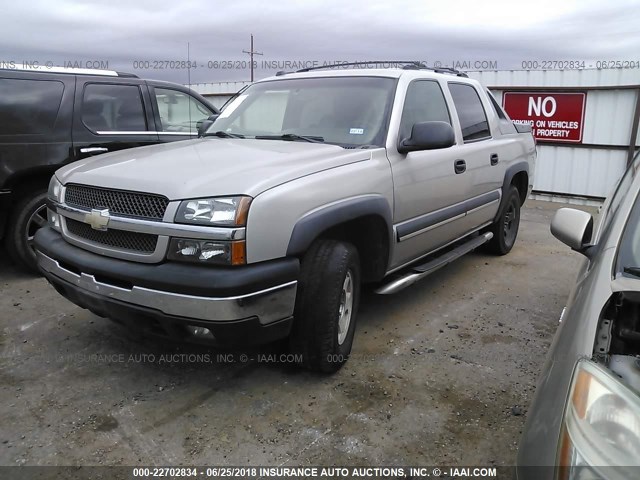 3GNEC12T94G190576 - 2004 CHEVROLET AVALANCHE C1500 GRAY photo 2