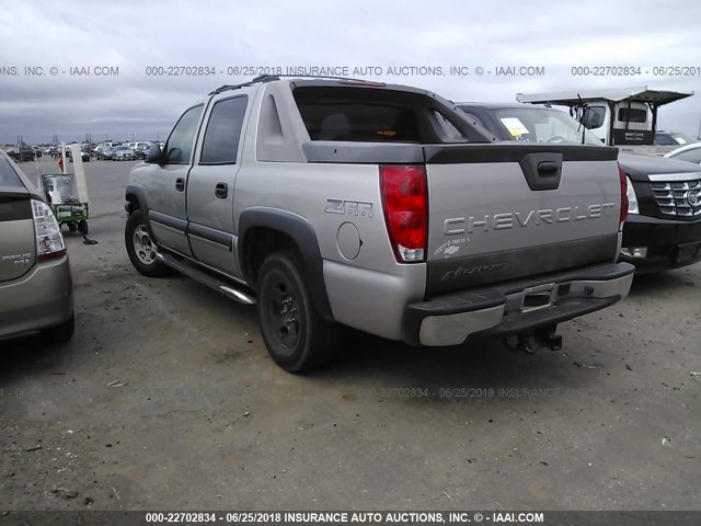 3GNEC12T94G190576 - 2004 CHEVROLET AVALANCHE C1500 GRAY photo 3