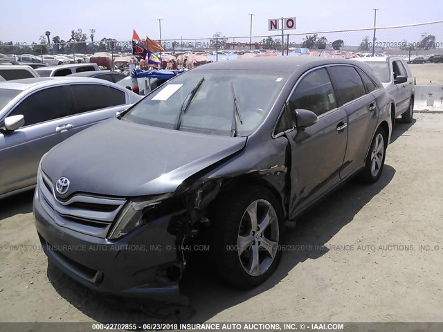 4T3ZK3BB9DU056263 - 2013 TOYOTA VENZA LE/XLE/LIMITED GRAY photo 2