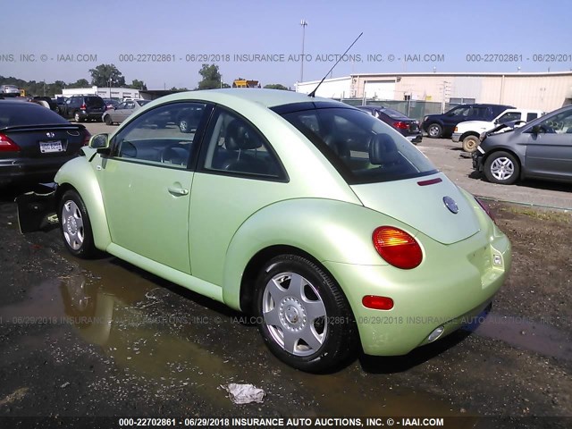 3VWDD21C9YM463545 - 2000 VOLKSWAGEN NEW BEETLE GLX 绿色 照片 3