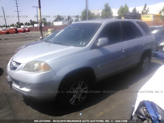 2HNYD18974H515945 - 2004 ACURA MDX TOURING SILVER photo 2