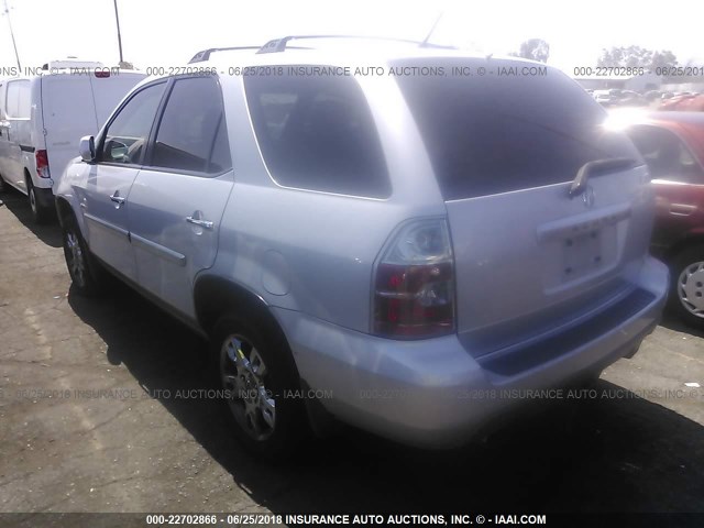 2HNYD18974H515945 - 2004 ACURA MDX TOURING SILVER photo 3