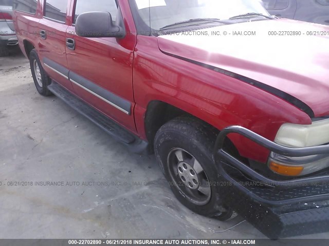 3GNEC16Z02G332437 - 2002 CHEVROLET SUBURBAN C1500 RED photo 6