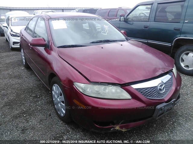 1YVFP80C555M56806 - 2005 MAZDA 6 I RED photo 6