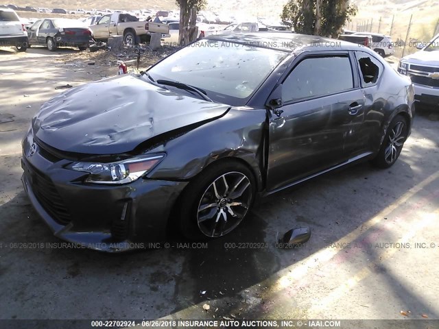JTKJF5C77E3072773 - 2014 TOYOTA SCION TC 灰色 照片 2