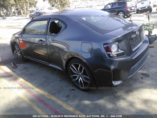 JTKJF5C77E3072773 - 2014 TOYOTA SCION TC 灰色 照片 3