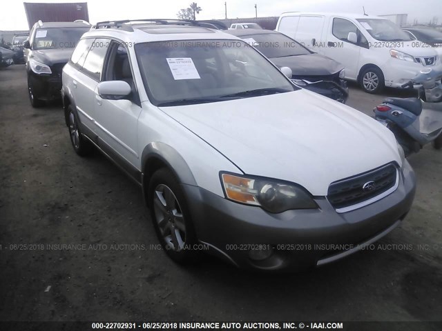 4S4BP86C454366589 - 2005 SUBARU LEGACY OUTBACK H6 R LL BEAN WHITE photo 1