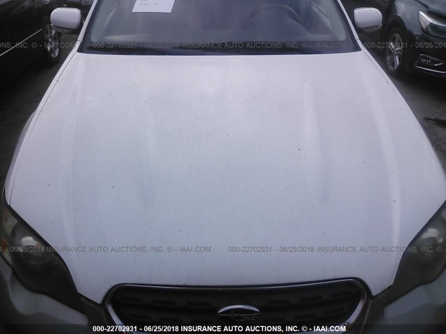 4S4BP86C454366589 - 2005 SUBARU LEGACY OUTBACK H6 R LL BEAN WHITE photo 6