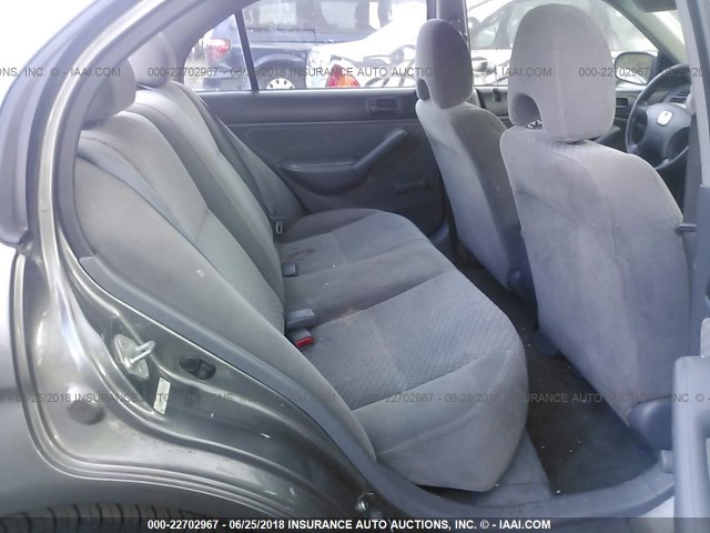 2HGES16325H587152 - 2005 HONDA CIVIC DX VP GRAY photo 8