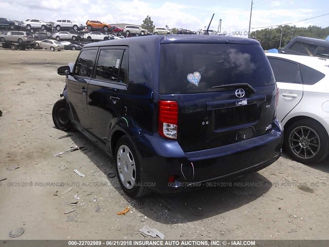 JTLZE4FE9DJ030654 - 2013 TOYOTA SCION XB Mavi foto 3
