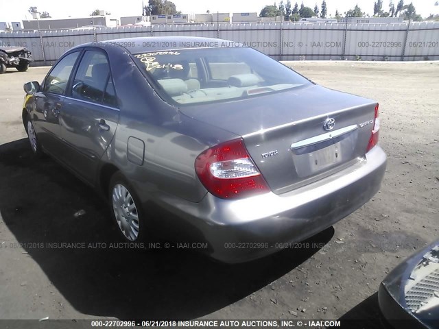 JTDBE30K820129068 - 2002 TOYOTA CAMRY LE/XLE/SE Boz foto 3