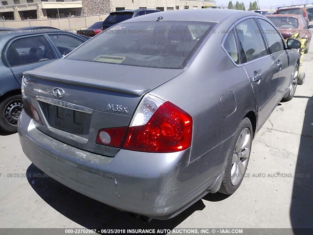 JNKAY01F67M460149 - 2007 INFINITI M35 SPORT GRAY photo 4