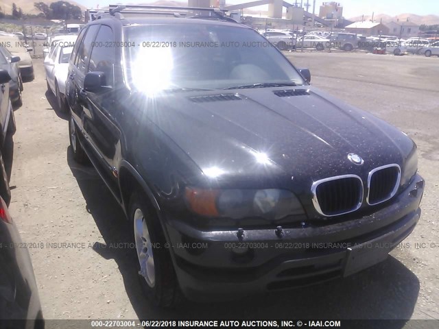 5UXFA53572LP51818 - 2002 BMW X5 3.0I BLACK photo 1