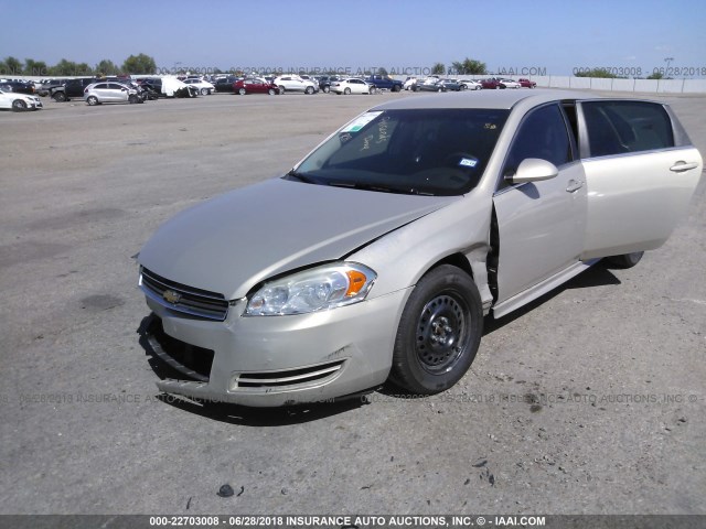 2G1WA5EK6A1143824 - 2010 CHEVROLET IMPALA LS TAN photo 2