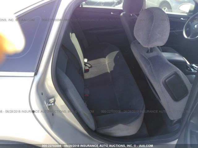 2G1WA5EK6A1143824 - 2010 CHEVROLET IMPALA LS TAN photo 8