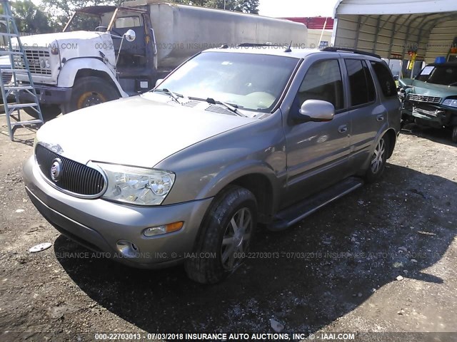 5GADT13S252126482 - 2005 BUICK RAINIER CXL GRAY photo 2