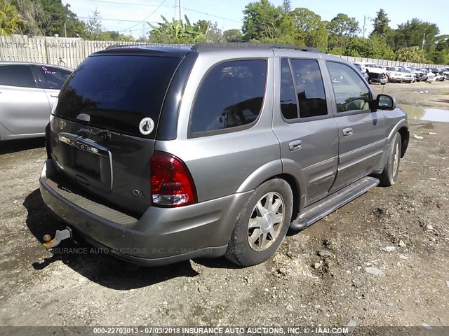 5GADT13S252126482 - 2005 BUICK RAINIER CXL GRAY photo 4