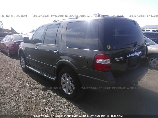 1FMFU20558LA01124 - 2008 FORD EXPEDITION LIMITED BROWN photo 3