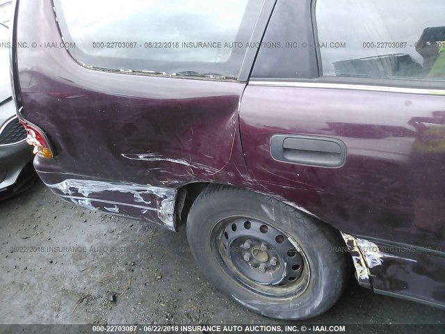 4T1SK11W1NU106027 - 1992 TOYOTA CAMRY DLX BURGUNDY photo 6