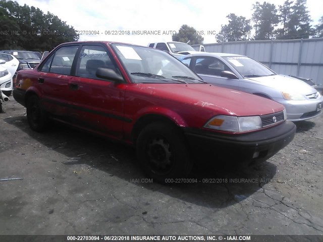 2T1AE94A1NC147180 - 1992 TOYOTA COROLLA DLX RED photo 1