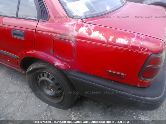2T1AE94A1NC147180 - 1992 TOYOTA COROLLA DLX RED photo 6