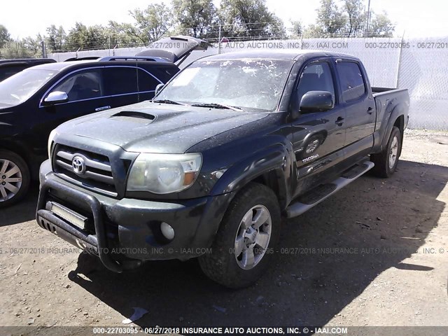 3TMMU4FN1AM017825 - 2010 TOYOTA TACOMA DOUBLE CAB LONG BED GREEN photo 2