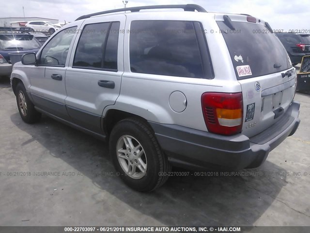 1J4GX48S34C436119 - 2004 JEEP GRAND CHEROKEE LAREDO/COLUMBIA/FREEDOM SILVER photo 3
