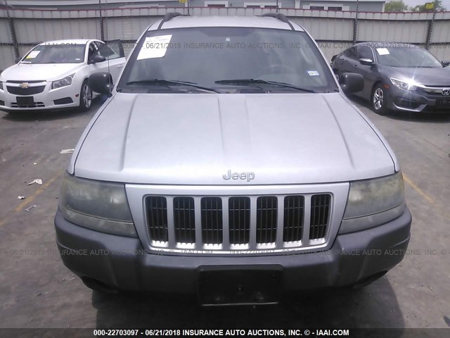 1J4GX48S34C436119 - 2004 JEEP GRAND CHEROKEE LAREDO/COLUMBIA/FREEDOM SILVER photo 6