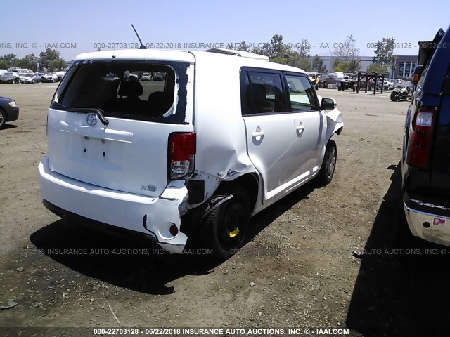 JTLZE4FE0EJ057789 - 2014 TOYOTA SCION XB WHITE photo 4