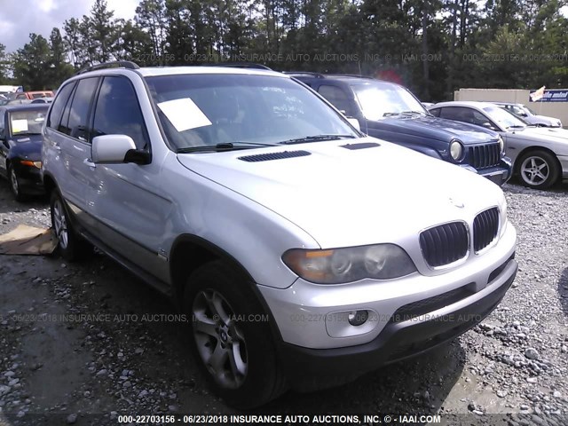 5UXFA135X5LY13273 - 2005 BMW X5 3.0I SILVER photo 1