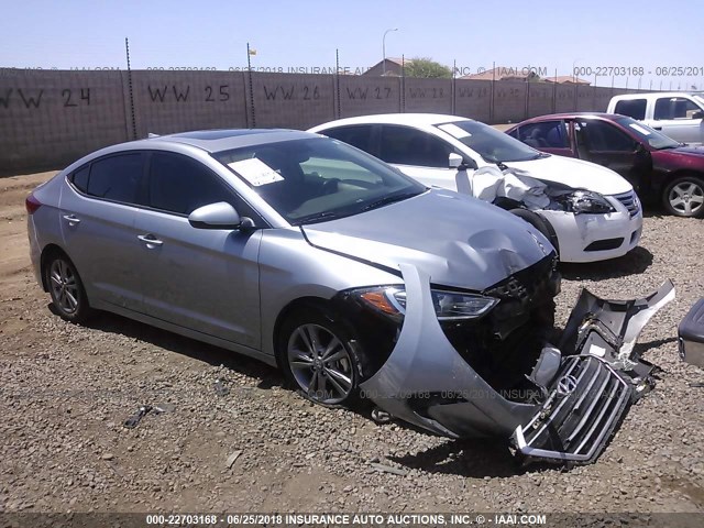 5NPD84LF8HH136828 - 2017 HYUNDAI ELANTRA SE/VALUE/LIMITED SILVER photo 1