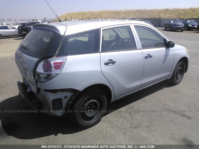 2T1KR32E17C670908 - 2007 TOYOTA COROLLA MATRIX XR SILVER photo 4