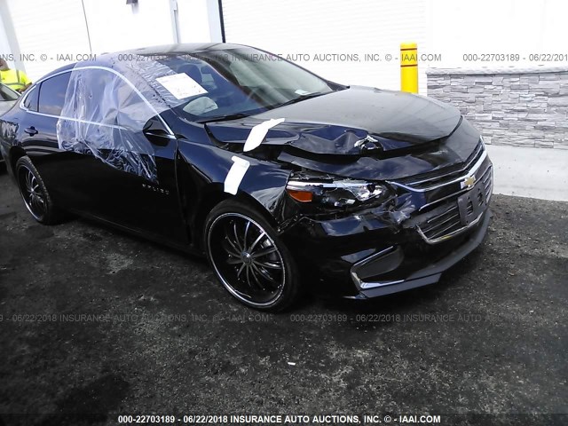1G1ZB5ST2HF255255 - 2017 CHEVROLET MALIBU LS BLACK photo 1