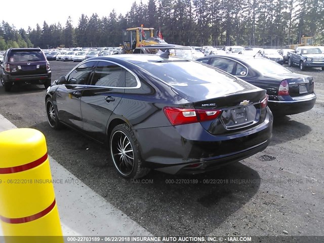 1G1ZB5ST2HF255255 - 2017 CHEVROLET MALIBU LS BLACK photo 3