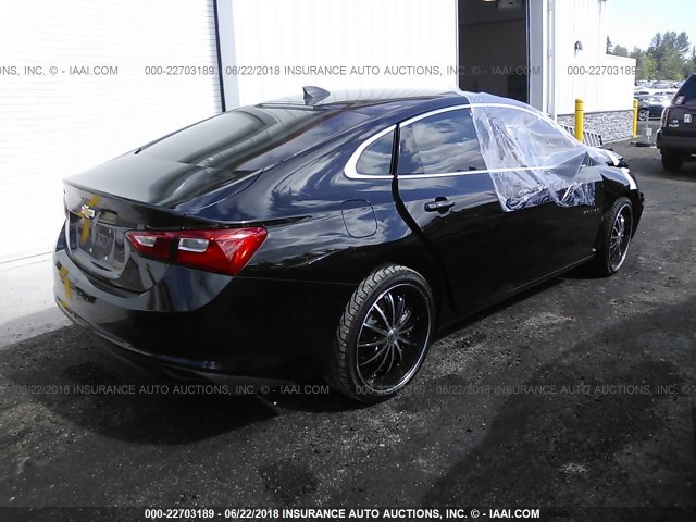 1G1ZB5ST2HF255255 - 2017 CHEVROLET MALIBU LS BLACK photo 4