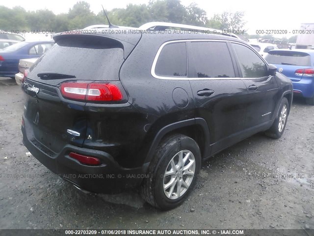 1C4PJMCS9FW769876 - 2015 JEEP CHEROKEE LATITUDE BLACK photo 4