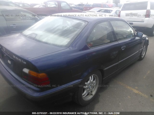 WBABG1325TET00838 - 1996 BMW 328 IS BLUE photo 4