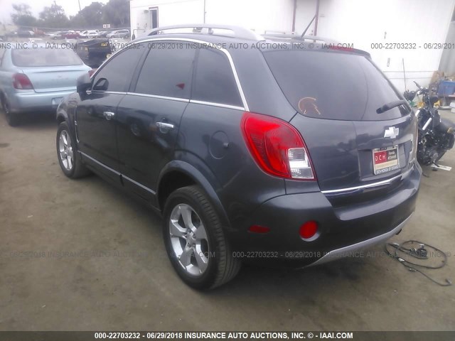 3GNAL4EK9DS614211 - 2013 CHEVROLET CAPTIVA LTZ GRAY photo 3