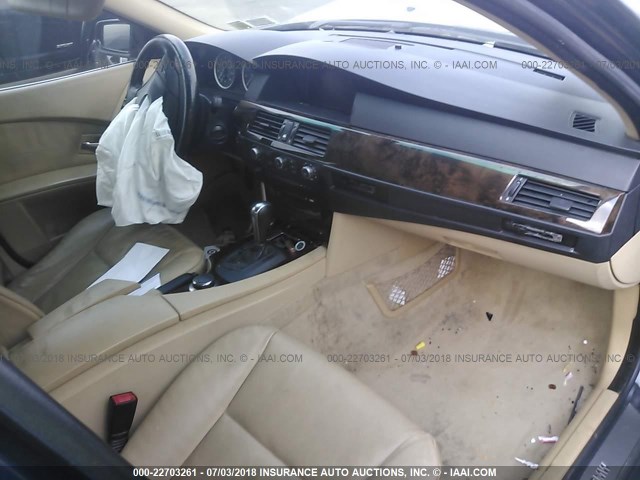 WBANF33576CS38526 - 2006 BMW 525 XI BLUE photo 5