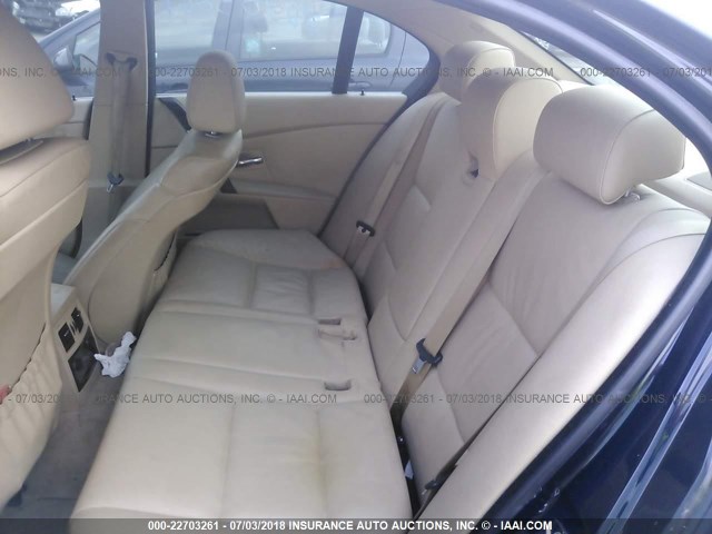 WBANF33576CS38526 - 2006 BMW 525 XI BLUE photo 8