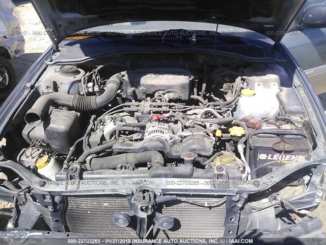 4S3BH675027610609 - 2002 SUBARU LEGACY OUTBACK AWP 绿色 照片 10