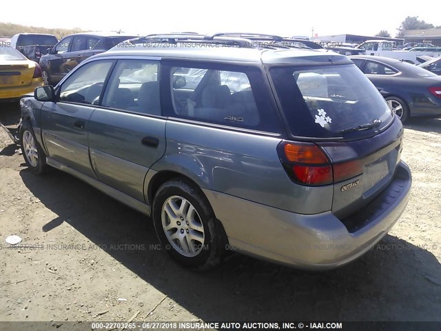4S3BH675027610609 - 2002 SUBARU LEGACY OUTBACK AWP 绿色 照片 3