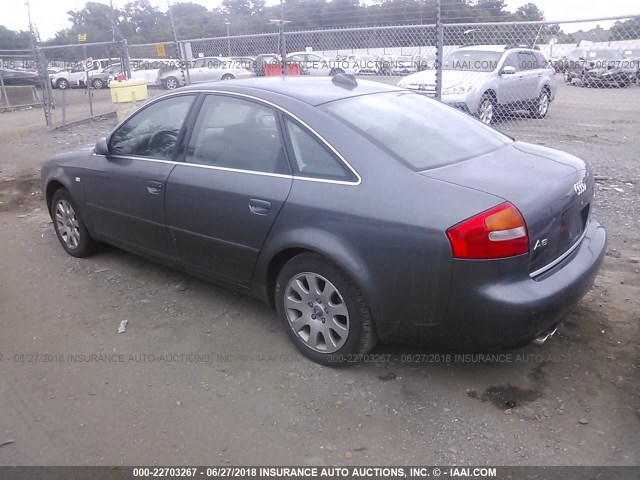 WAUJT64BX4N046063 - 2004 AUDI A6 3 GRAY photo 3