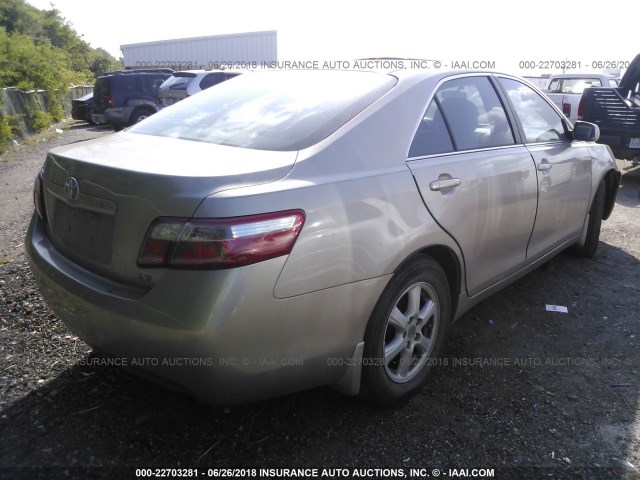 4T1BE46K17U600874 - 2007 TOYOTA CAMRY NEW GENERAT CE/LE/XLE/SE GOLD photo 4