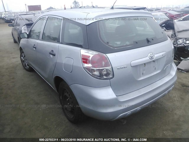 2T1KR32E96C615900 - 2006 TOYOTA COROLLA MATRIX XR SILVER photo 3