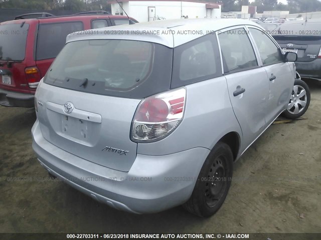 2T1KR32E96C615900 - 2006 TOYOTA COROLLA MATRIX XR SILVER photo 4